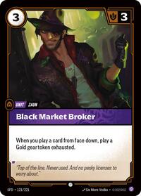 Black Market Broker - 121/221 - Spiritforged (SFD) - Normal