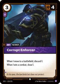 Corrupt Enforcer - 123/221 - Spiritforged (SFD) - Foil