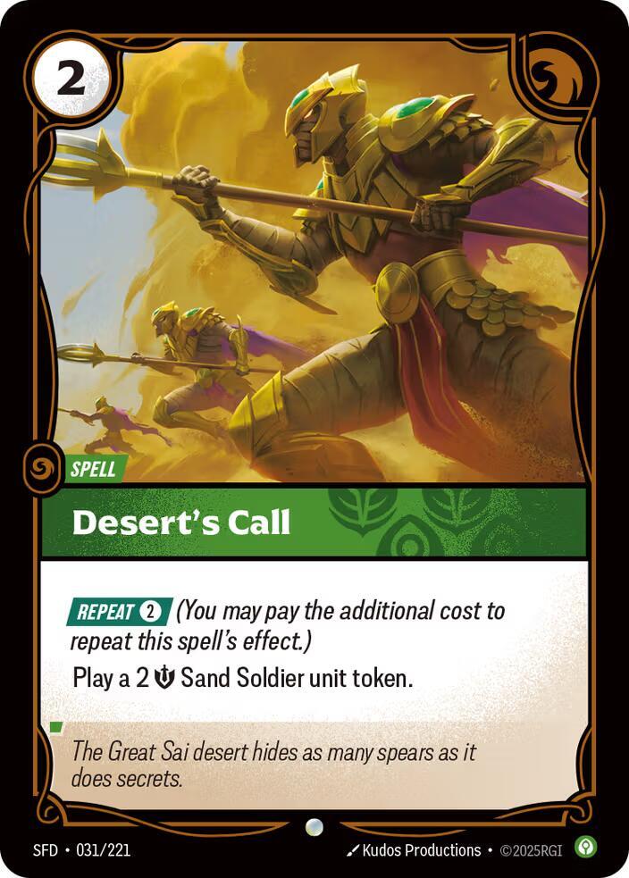 Desert's Call - 031/221 - Spiritforged (SFD) - Normal