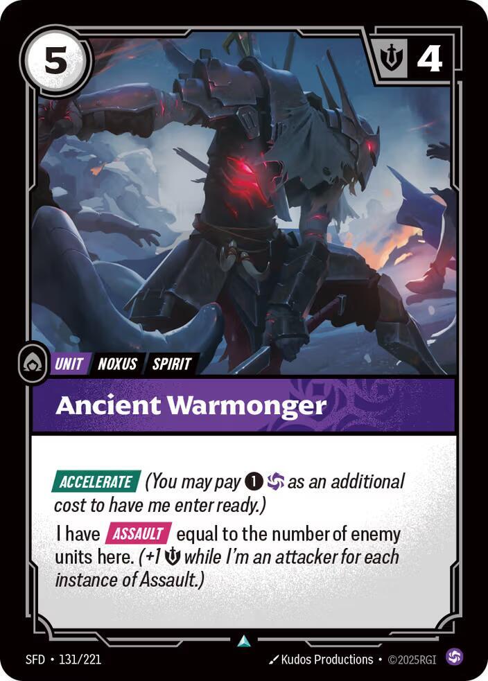 Ancient Warmonger - 131/221 - Spiritforged (SFD) - Normal