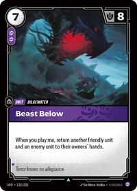 Beast Below - 132/221 - Spiritforged (SFD) - Normal
