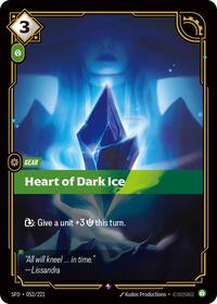 Heart of Dark Ice - 052/221 - Spiritforged (SFD) - Foil
