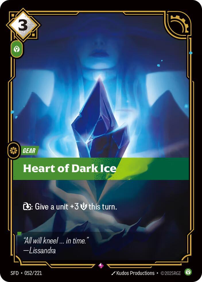 Heart of Dark Ice - 052/221 - Spiritforged (SFD) - Foil