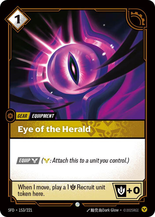 Eye of the Herald - 153/221 - Spiritforged (SFD) - Foil - Riftbound TCG Card