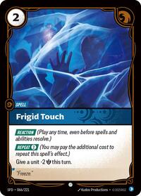 Frigid Touch - 066/221 - Spiritforged (SFD) - Normal