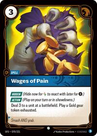 Wages of Pain - 070/221 - Spiritforged (SFD) - Normal