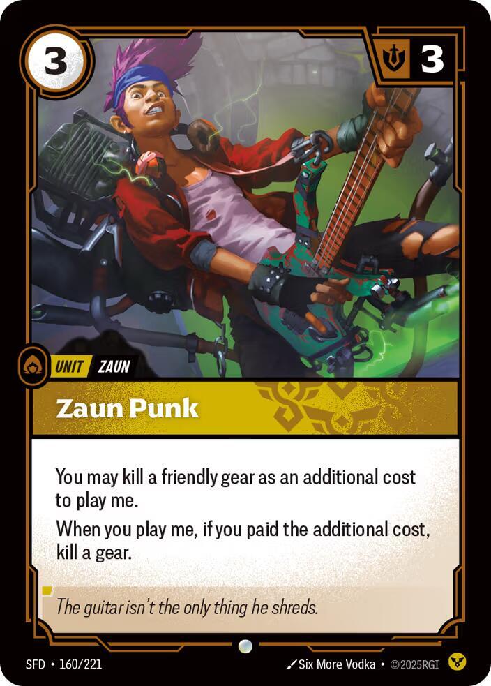 Zaun Punk - 160/221 - Spiritforged (SFD) - Normal