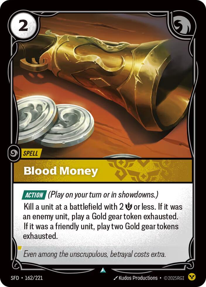 Blood Money - 162/221 - Spiritforged (SFD) - Foil - Riftbound TCG Card