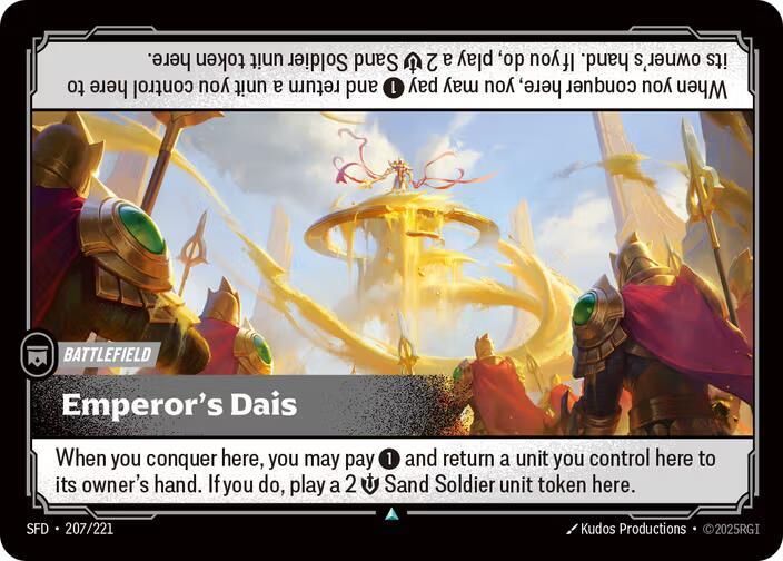 Emperor's Dais - 207/221 - Spiritforged (SFD) - Foil
