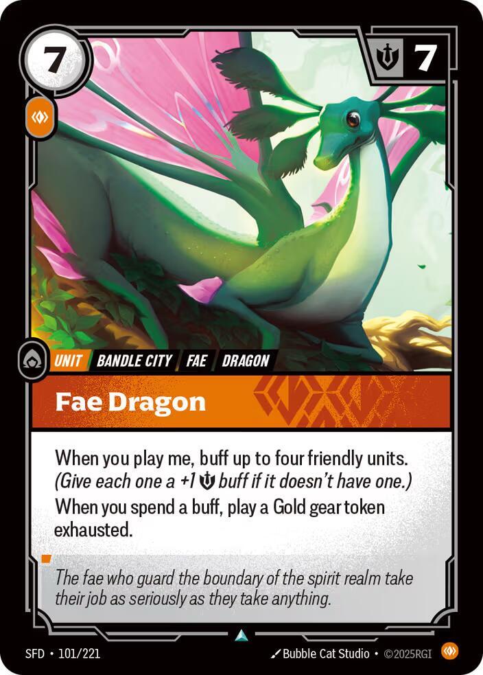 Fae Dragon - 101/221 - Spiritforged (SFD) - Normal