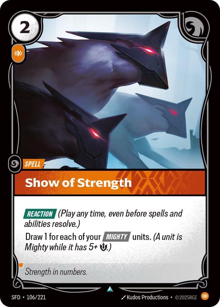 Show of Strength - 106/221 - Spiritforged (SFD) - Normal