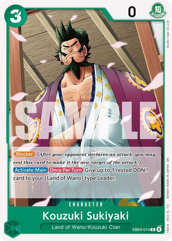 Kouzuki Sukiyaki - EB04-014 - The Azure Sea's Seven (OP14) - Normal