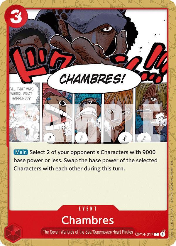 Chambres - OP14-017 - The Azure Sea's Seven (OP14) - Normal