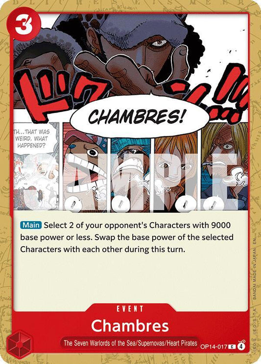 Chambres - OP14-017 - The Azure Sea's Seven (OP14) - Normal
