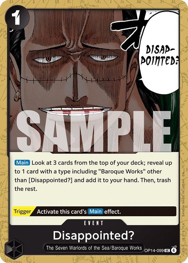 Disappointed? - OP14-099 - The Azure Sea's Seven (OP14) - Normal