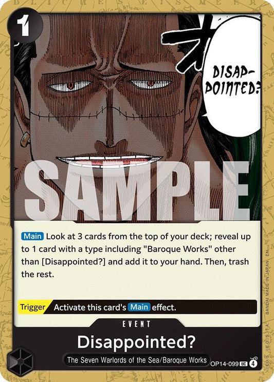 Disappointed? - OP14-099 - The Azure Sea's Seven (OP14) - Normal