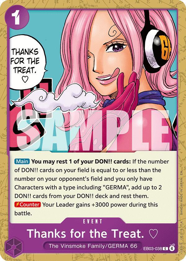 Thanks for the Treat. - EB03-038 - Extra Booster: One Piece Heroines Edition (EB-03) - Normal