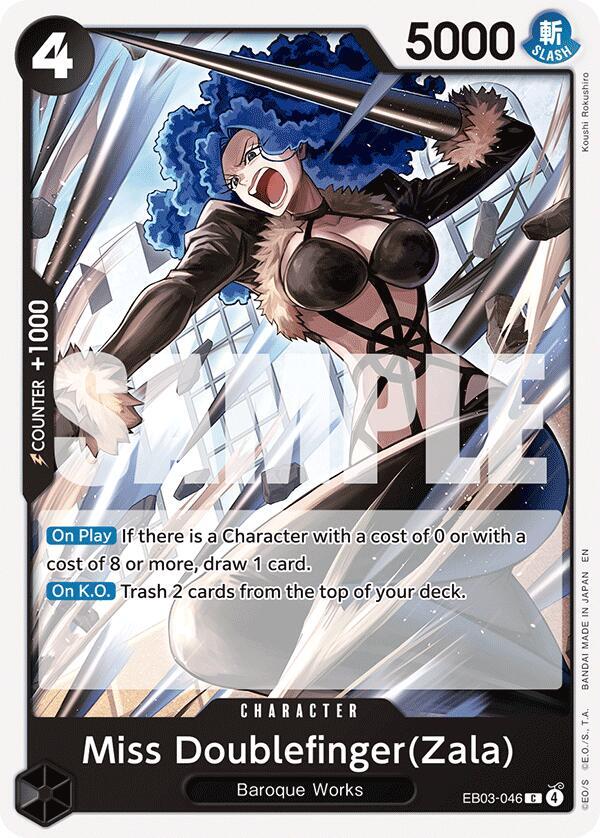 Miss Doublefinger(Zala) - EB03-046 - Extra Booster: One Piece Heroines Edition (EB-03) - Normal