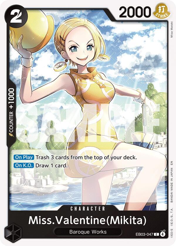 Miss.Valentine(Mikita) - EB03-047 - Extra Booster: One Piece Heroines Edition (EB-03) - Normal