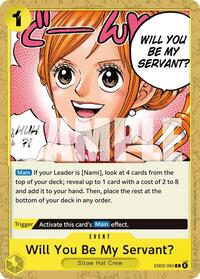 Will You Be My Servant? - EB03-060 - Extra Booster: One Piece Heroines Edition (EB-03) - Normal