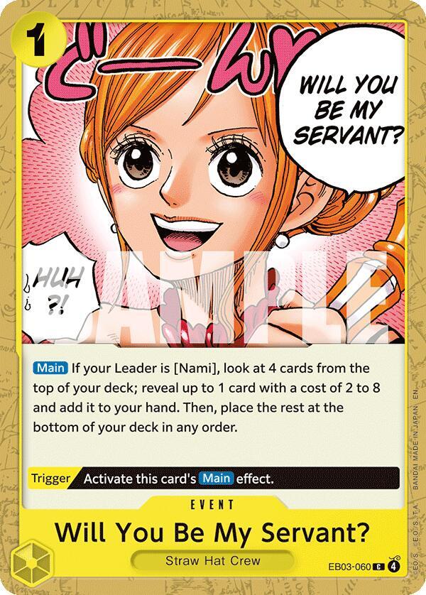 Will You Be My Servant? - EB03-060 - Extra Booster: One Piece Heroines Edition (EB-03) - Normal