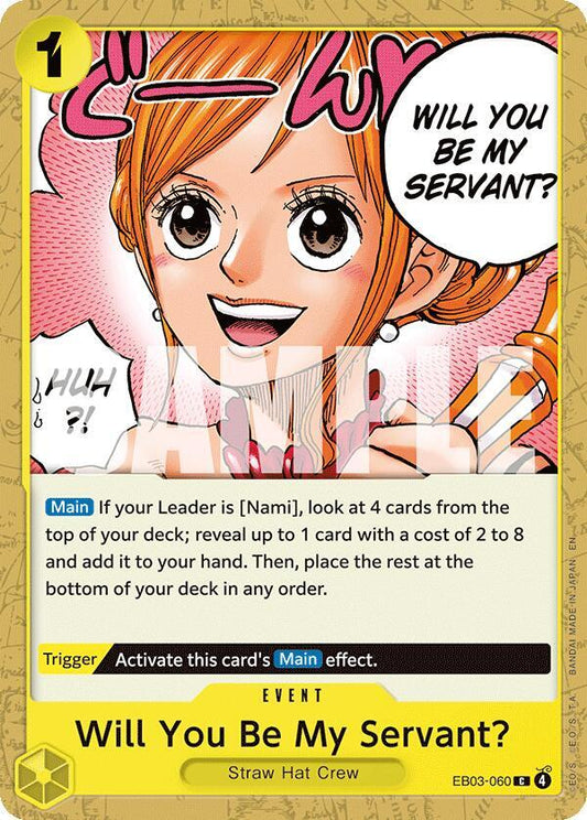 Will You Be My Servant? - EB03-060 - Extra Booster: One Piece Heroines Edition (EB-03) - Normal