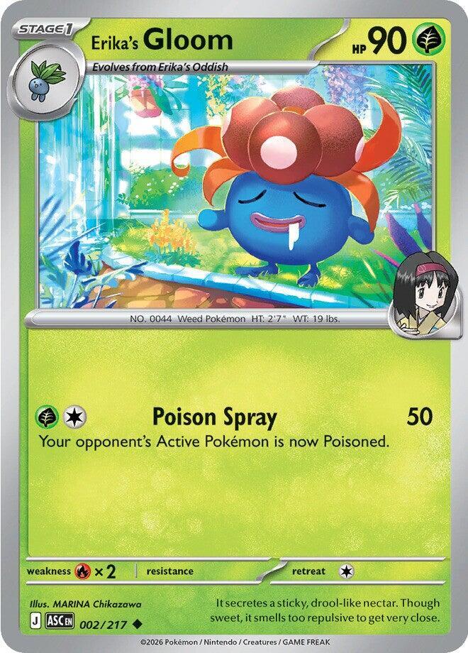 Erika's Gloom - 002/217 - ME: Ascended Heroes (ASC) - Normal - Pokemon TCG Card
