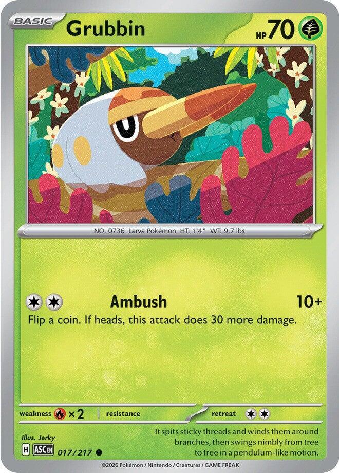 Grubbin - 017/217 - ME: Ascended Heroes (ASC) - Normal - Pokemon TCG Card