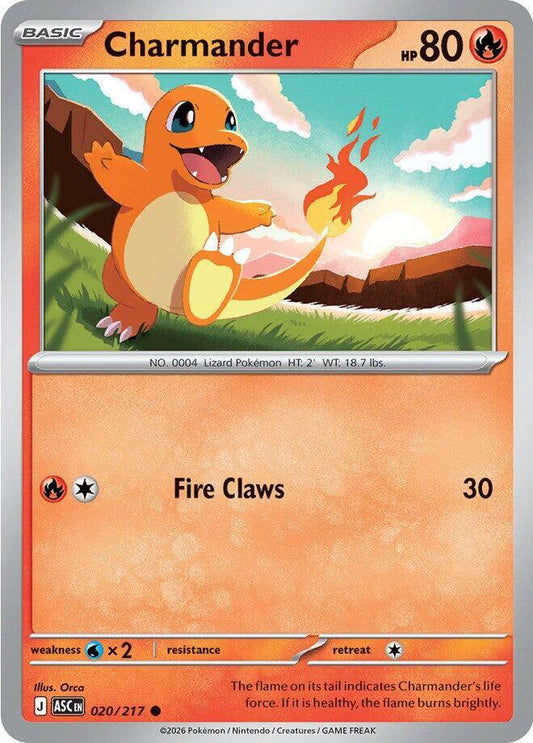 Charmander - 020/217 - ME: Ascended Heroes (ASC) - Normal - Pokemon TCG Card