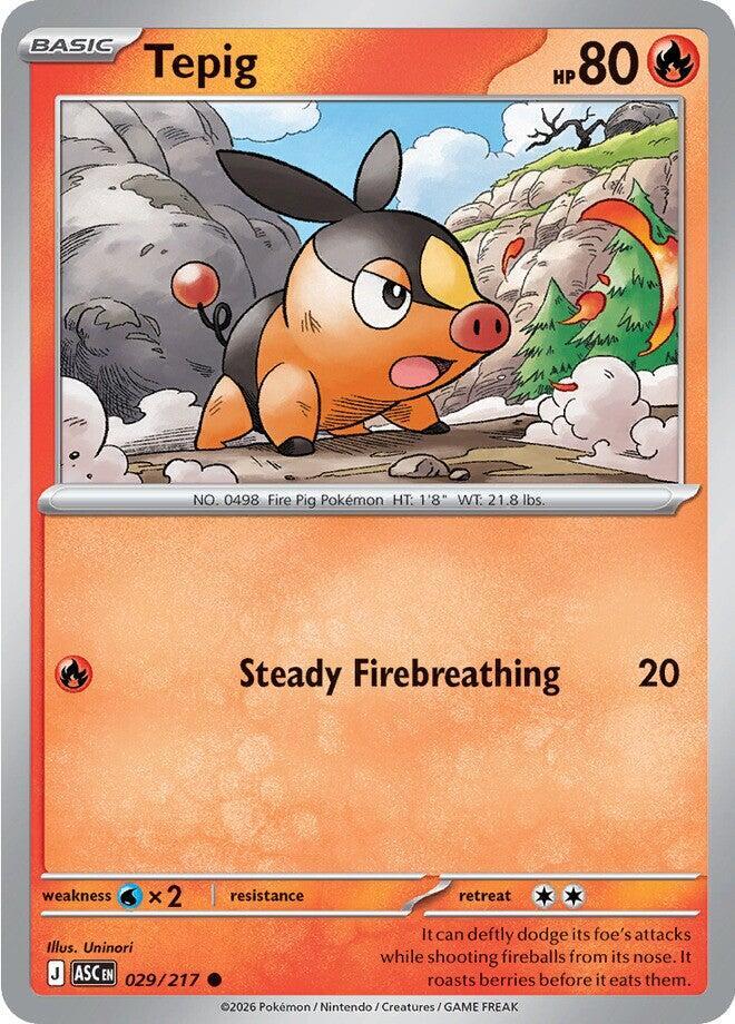 Tepig - 029/217 - ME: Ascended Heroes (ASC) - Normal - Pokemon TCG Card