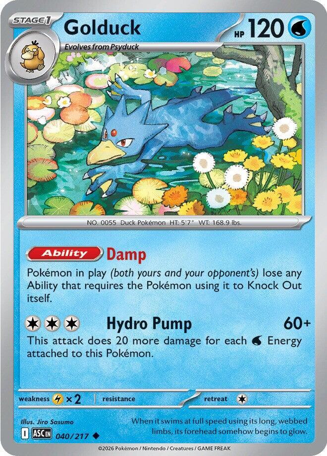 Golduck - 040/217 - ME: Ascended Heroes (ASC) - Normal - Pokemon TCG Card