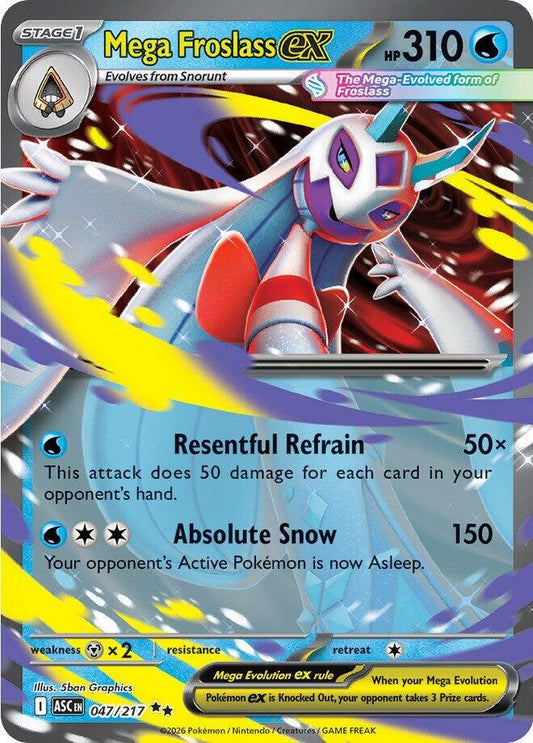 Mega Froslass ex - 047/217 - ME: Ascended Heroes (ASC) - Double Rare