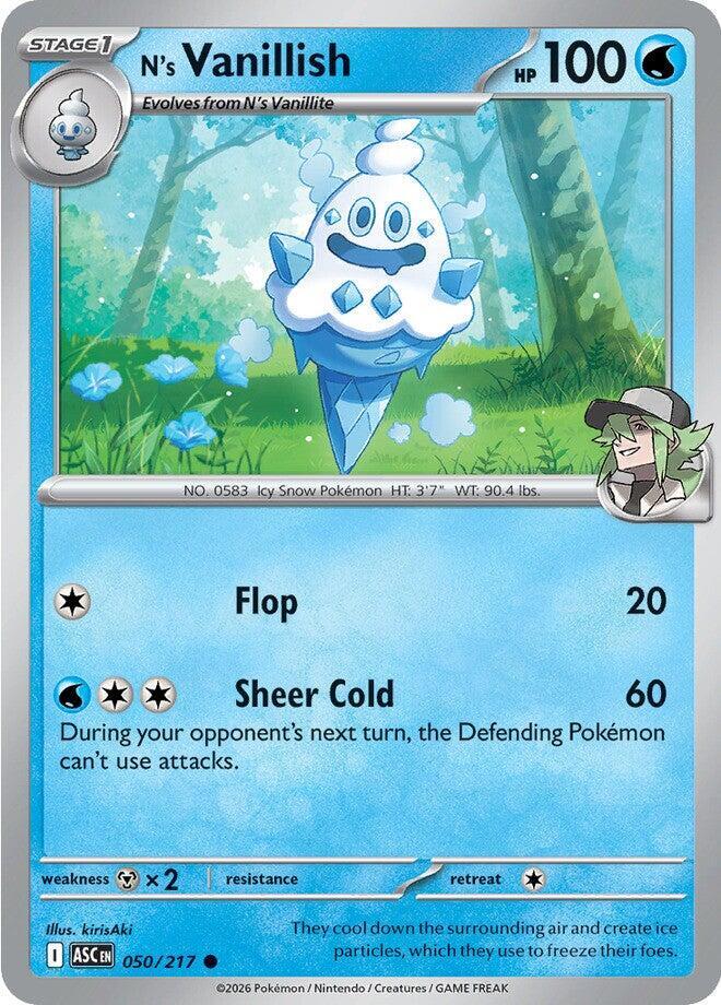 N's Vanillish - 050/217 - ME: Ascended Heroes (ASC) - Normal - Pokemon TCG Card