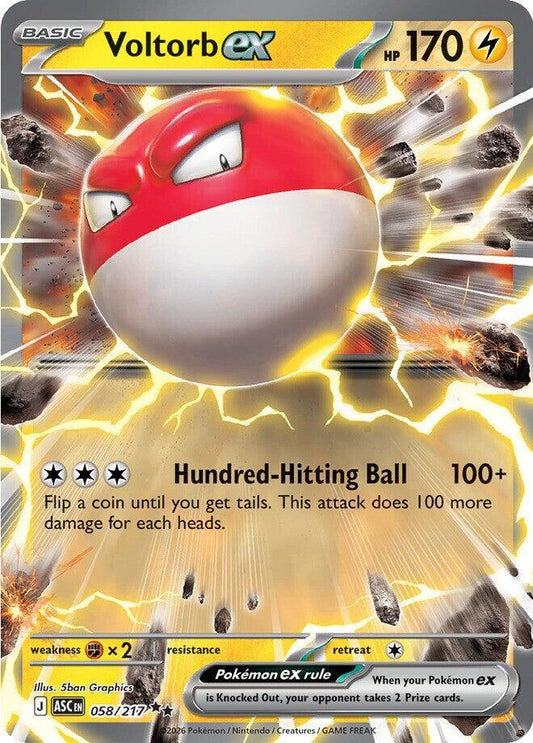 Voltorb ex - 058/217 - ME: Ascended Heroes (ASC)