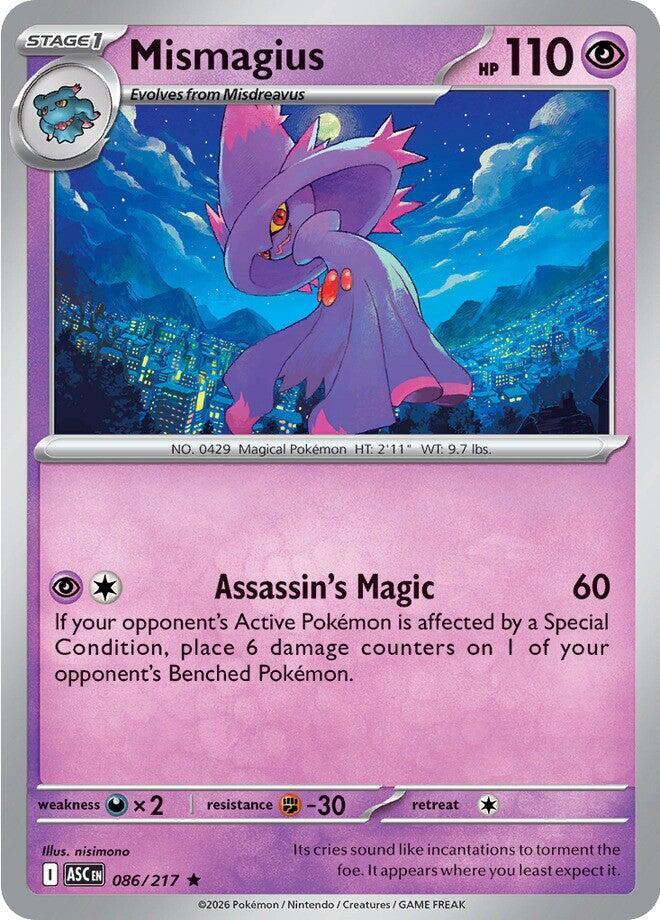 Mismagius - 086/217 - ME: Ascended Heroes (ASC) - Holofoil - Pokemon TCG Card