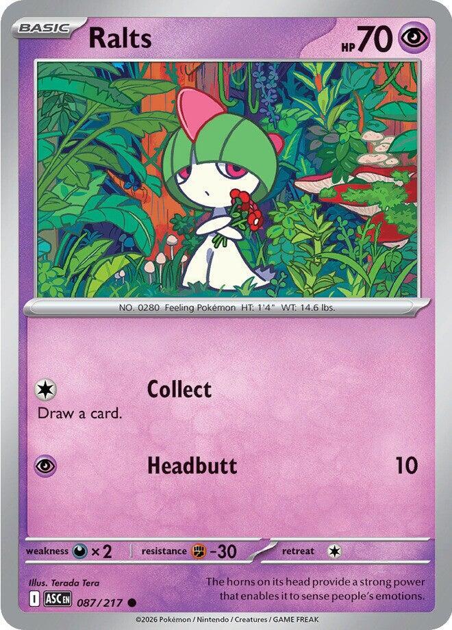 Ralts - 087/217 - ME: Ascended Heroes (ASC) - Normal - Pokemon TCG Card