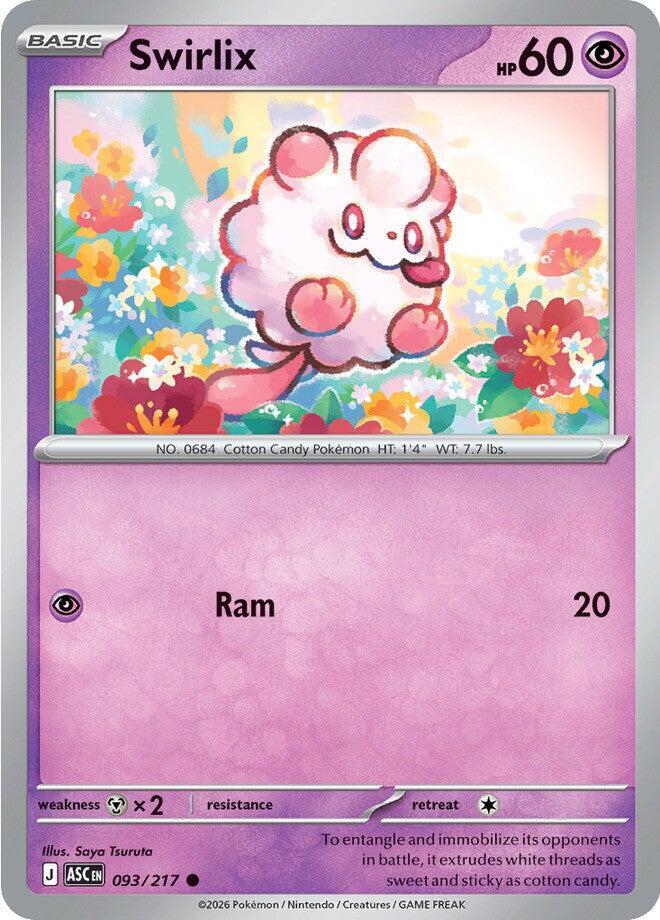 Swirlix - 093/217 - ME: Ascended Heroes (ASC) - Normal - Pokemon TCG Card
