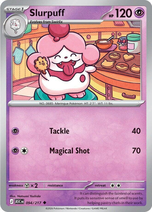 Slurpuff - 094/217 - ME: Ascended Heroes (ASC) - Uncommon - Normal - Pokemon TCG Card