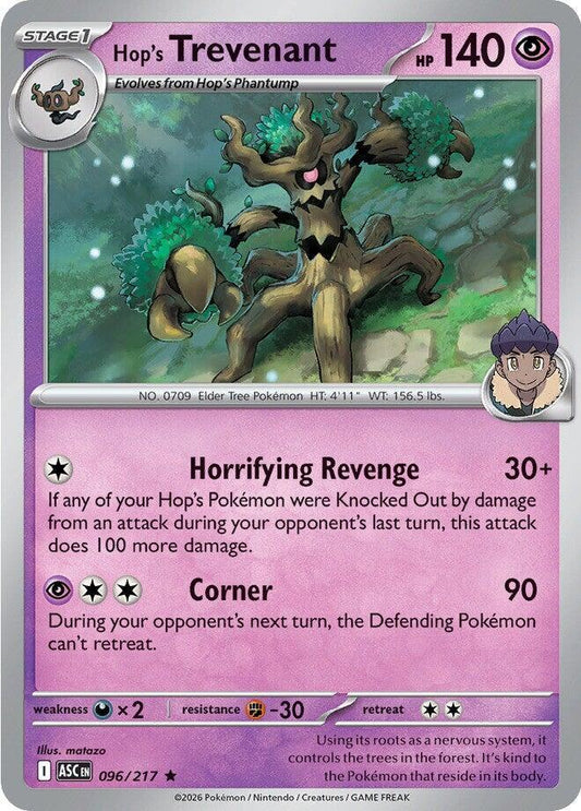 Hop's Trevenant - 096/217 - ME: Ascended Heroes (ASC) - Rare - Holofoil - Pokemon TCG Card