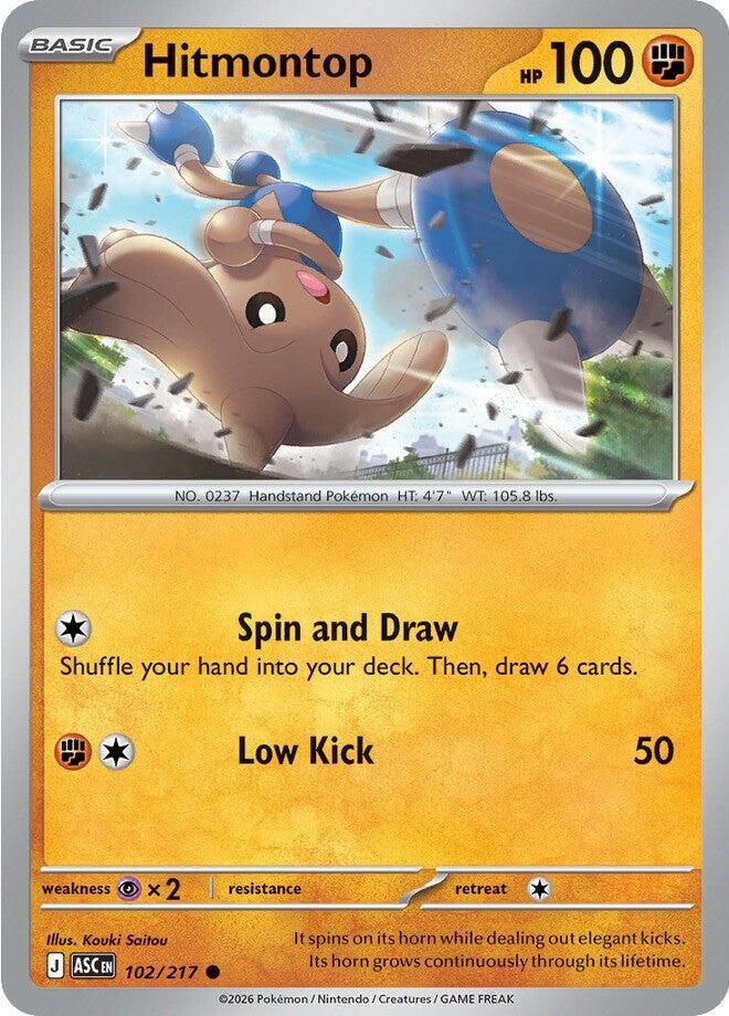 Hitmontop - 102/217 - ME: Ascended Heroes (ASC) - Common - Normal - Pokemon TCG Card