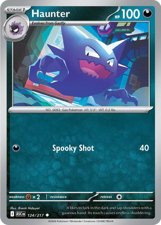 Haunter - 124/217 - ME: Ascended Heroes (ASC) - Normal - Pokemon TCG Card