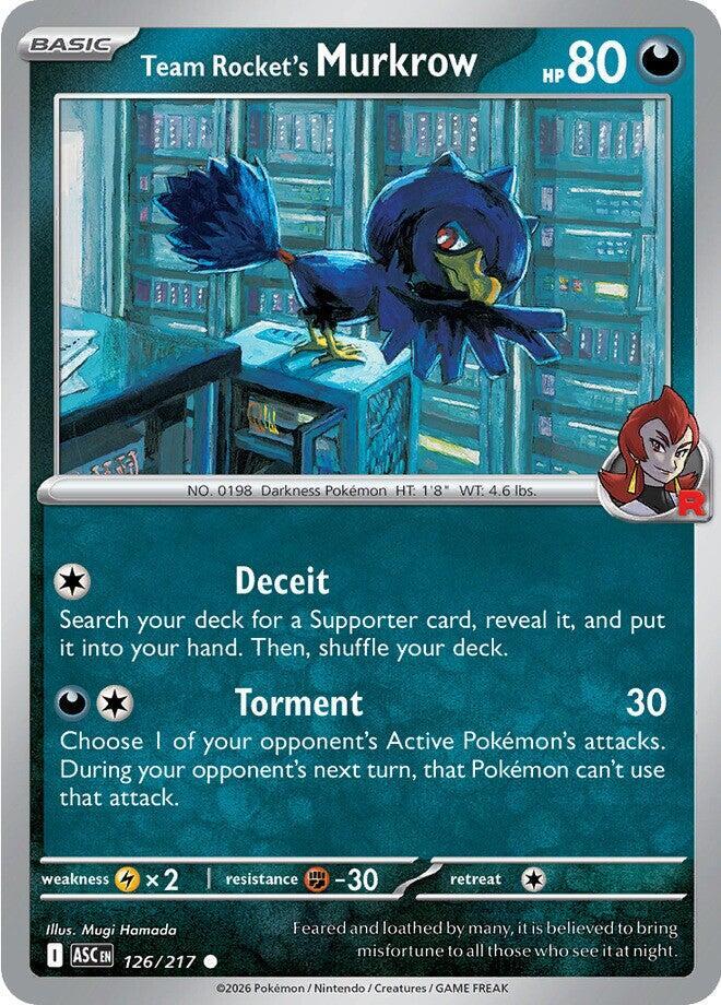 Team Rocket's Murkrow - 126/217 - ME: Ascended Heroes (ASC) - Normal - Pokemon TCG Card