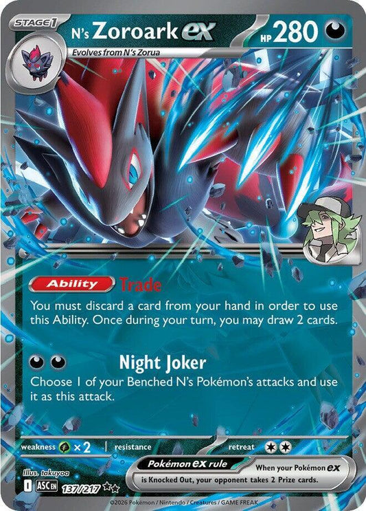 N's Zoroark ex - 137/217 - ME: Ascended Heroes (ASC) - Double Rare