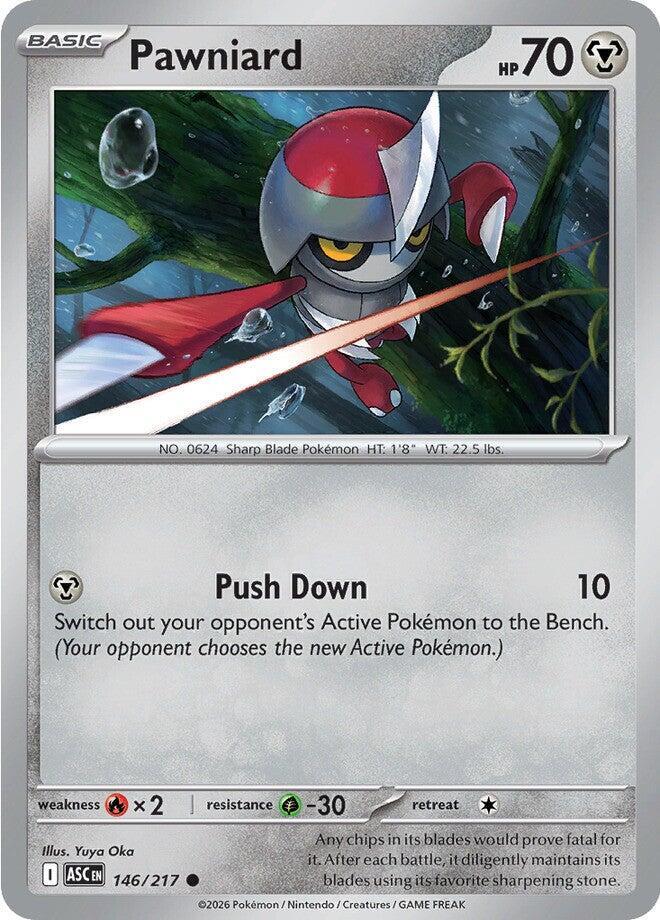 Pawniard - 146/217 - ME: Ascended Heroes (ASC) - Normal - Pokemon TCG Card
