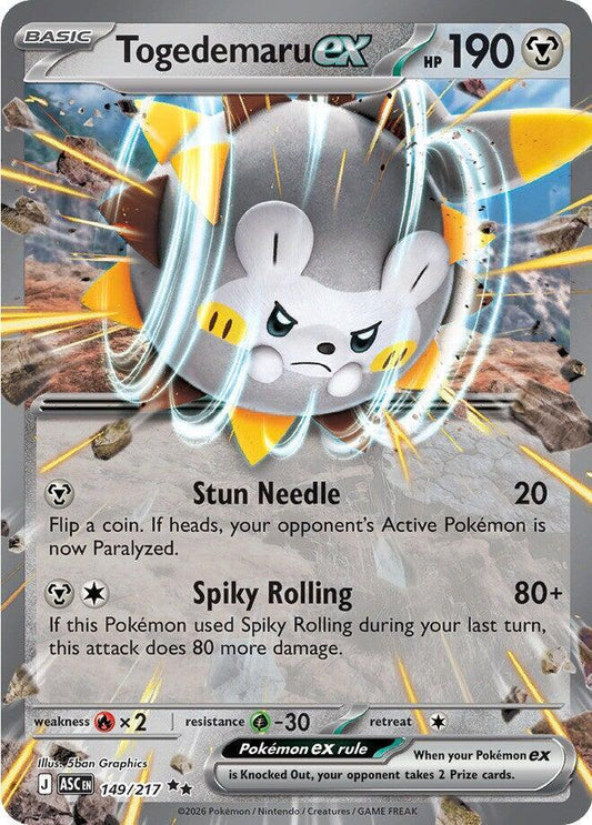 Togedemaru ex - 149/217 - ME: Ascended Heroes (ASC)
