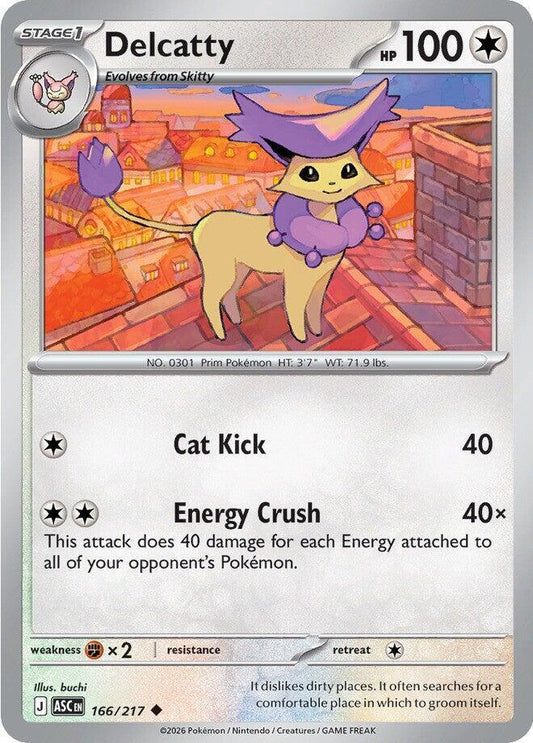 Delcatty - 166/217 - ME: Ascended Heroes (ASC) - Normal - Pokemon TCG Card