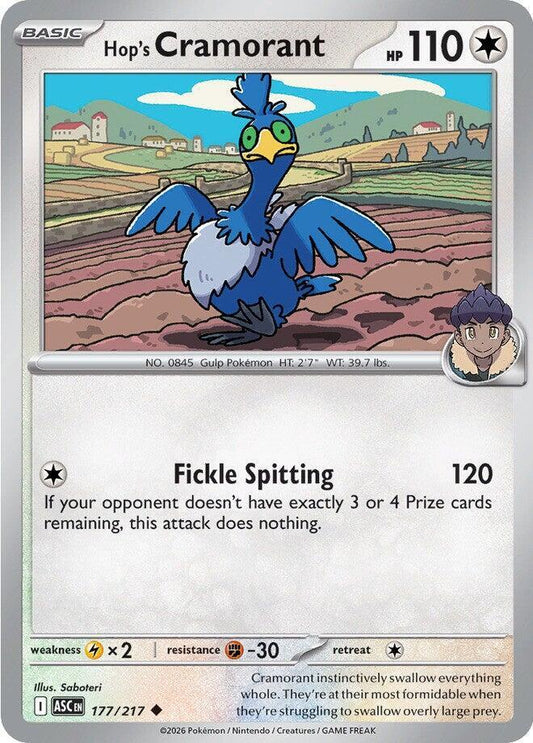 Hop's Cramorant - 177/217 - ME: Ascended Heroes (ASC) - Normal - Pokemon TCG Card