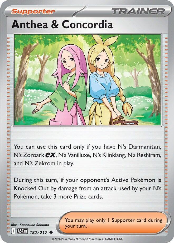 Anthea & Concordia - 182/217 - ME: Ascended Heroes (ASC) - Uncommon - Normal - Pokemon TCG Card