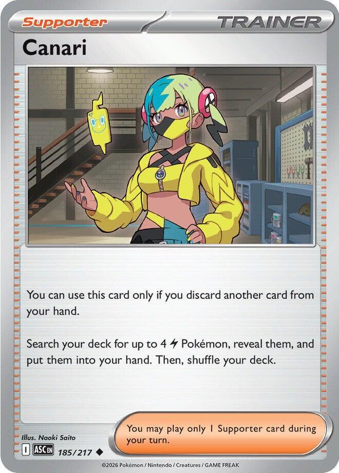 Canari - 185/217 - ME: Ascended Heroes (ASC) - Uncommon - Normal - Pokemon TCG Card