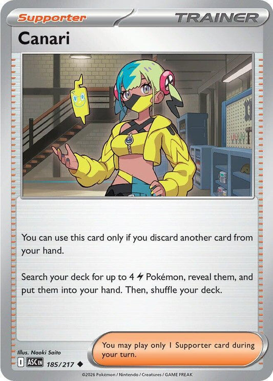 Canari - 185/217 - ME: Ascended Heroes (ASC) - Uncommon - Normal - Pokemon TCG Card